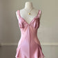 Victoria’s Secret Sultry Satin Teddy Bodysuit in Rose Pink