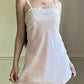 Babydoll Slip Dress featuring Daisy Embroidery Bustier