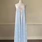 Beautiful Soft Blue Matching Set includes Sheer Frosted Blue Maxi Slip Dress