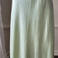 Fairy goddess soft green maxi slip dress featuring deep v neckline