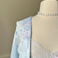 Beautiful Soft Blue Matching Set includes Sheer Frosted Blue Maxi Slip Dress