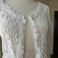 Princess Lace Embroidery Cardigan featuring Sheer Floral Embroidery