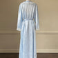 Beautiful Soft Blue Matching Set includes Sheer Frosted Blue Maxi Slip Dress