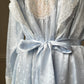 Beautiful Soft Blue Matching Set includes Sheer Frosted Blue Maxi Slip Dress