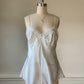 Vintage white satin lace camisole romper lingerie – Victoria’s Secret