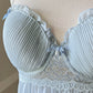 In Bloom by Jonquil baby blue pleated lace slip – Size M
