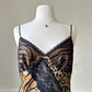 Victoria Secret’s Wild Animal Prints Slip Dress featuring Diagonal Sheer Lace Cutout