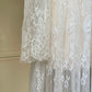 Sheer Victorian Inspired Long Sleeves Slip Dress featuring Intricate Floral Pattern