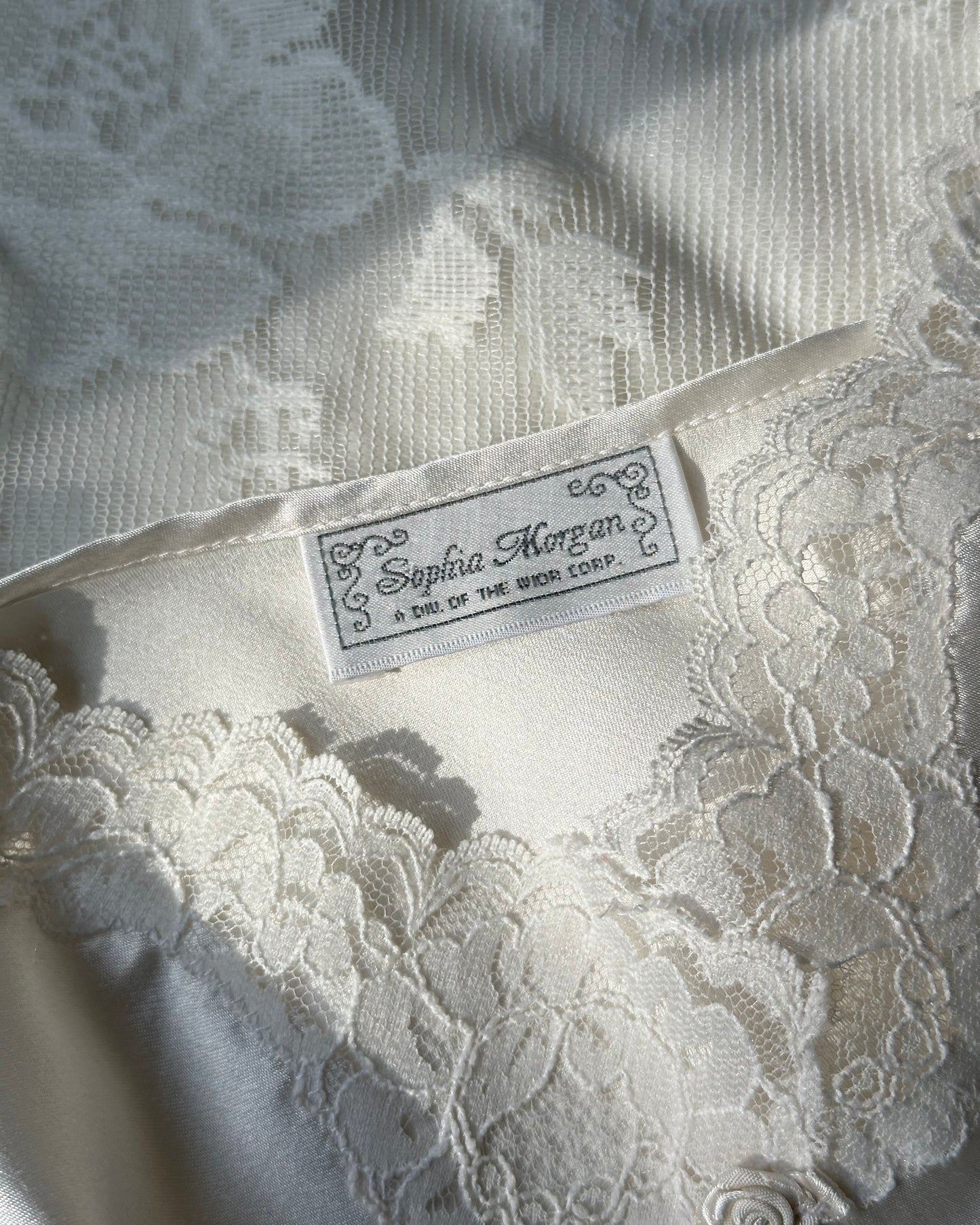 Vintage Pearl White Slip Dress featuring Beautiful Mermaid Tail Skirt