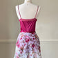 Sheer Floral Cover Up Skirt featuring Watercolor Flower Prints