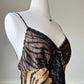 Victoria Secret’s Wild Animal Prints Slip Dress featuring Diagonal Sheer Lace Cutout