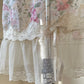 Dreamy Sheer Vintage Floral Dress featuring Rose Garden Prints with Soft Lace Skirt