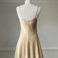 Victoria’s Secret Golden Silky Slip Dress featuring Gold Threads Embroidery Details