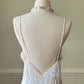Maxi Bridal Slip Dress in Vintage Creamy featuring Lace Embroidery