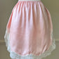 Victoria’s Secret Silky Satin Round Skirt featuring Split Hems with Sheer Lace