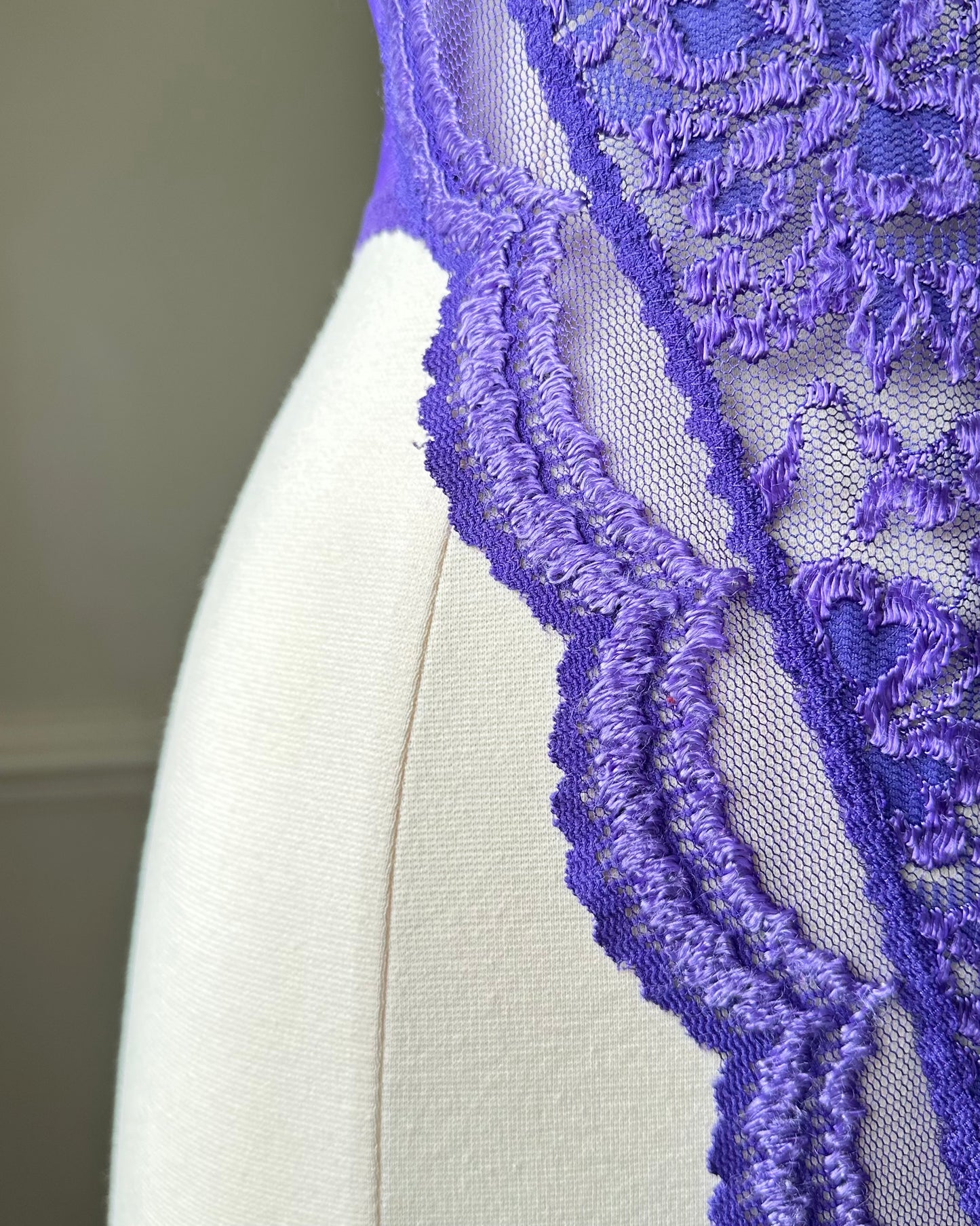 Victoria’s Secret Intricate Bodysuit featuring Floral Embroidery on Lace