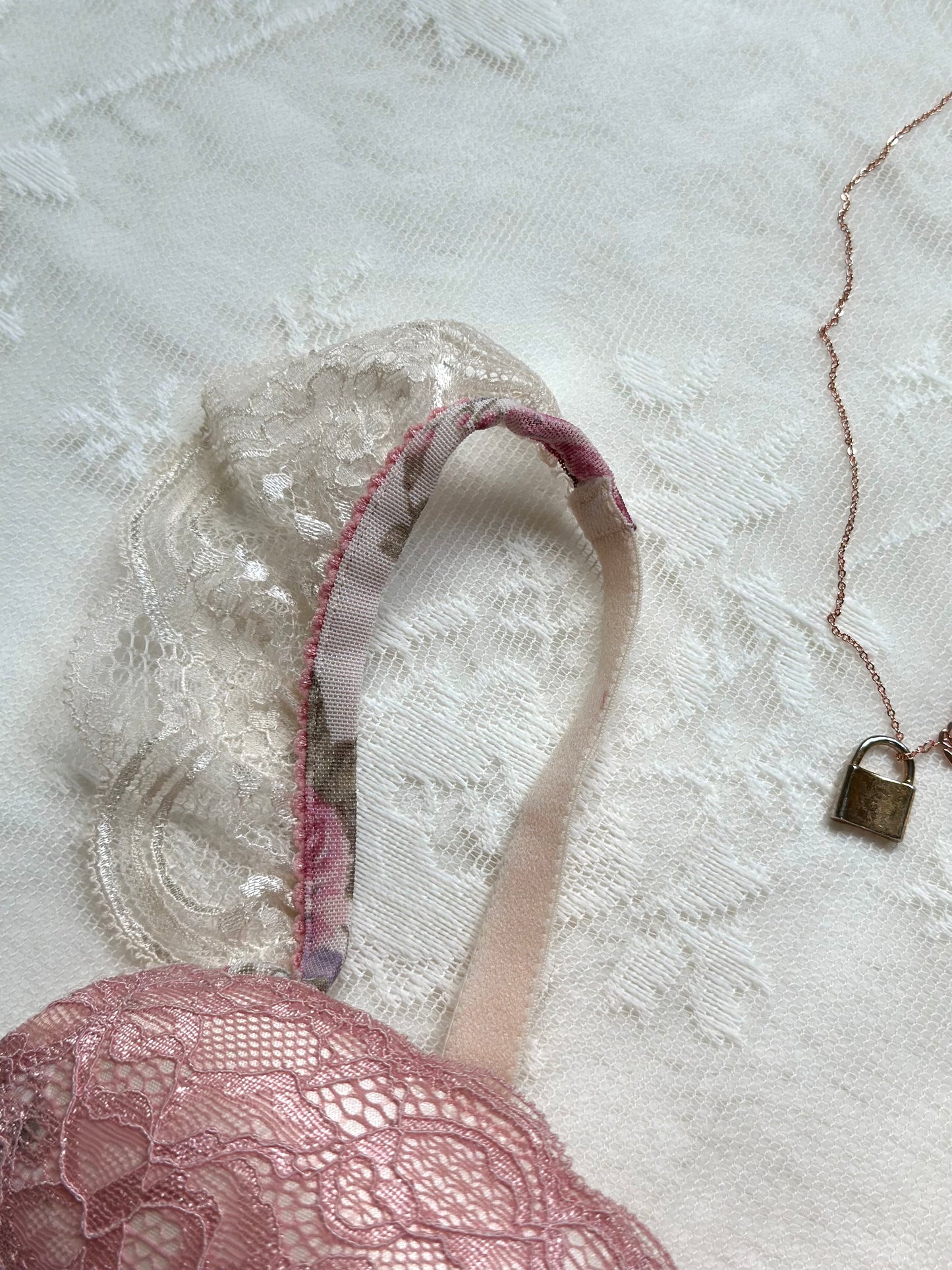 Vintage Rose Bustier Bra featuring Rose Petals