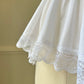 Sheer White Bodysuit featuring Delicate Sheer Lace Bodice with Flared Skirt