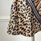 Victoria Secret’s Wild Animal Prints Slip Dress featuring Diagonal Sheer Lace Cutout