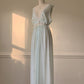 Vintage pastel mint satin nightgown
