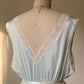Vintage pastel mint satin nightgown