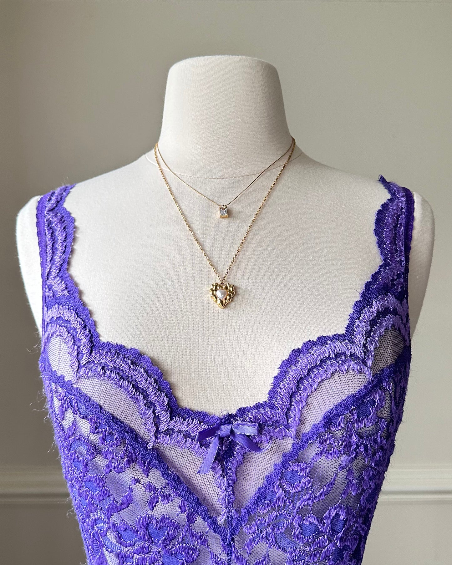 Victoria’s Secret Intricate Bodysuit featuring Floral Embroidery on Lace