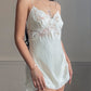 Victoria's Secret Ivory Silk Slip Dress — Lace Trim