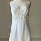 Victoria's Secret Ivory Silk Slip Dress — Lace Trim