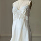Victoria's Secret Ivory Silk Slip Dress — Lace Trim
