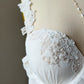 Linea Donatella White Mesh Babydoll Dress — Lace Appliqué Cups