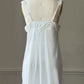 Linea Donatella White Mesh Babydoll Dress — Lace Appliqué Cups