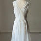 Delicates Ivory Lace Babydoll Dress — Deep V-Neck