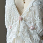 Delicates Ivory Lace Babydoll Dress — Deep V-Neck