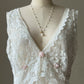 Delicates Ivory Lace Babydoll Dress — Deep V-Neck