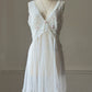 Delicates Ivory Lace Babydoll Dress — Deep V-Neck