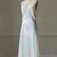 Intimo Amore White Satin Slip Dress — Embroidered Butterfly Motif
