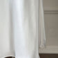 Intimo Amore White Satin Slip Dress — Embroidered Butterfly Motif