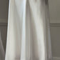 Intimo Amore White Satin Slip Dress — Embroidered Butterfly Motif