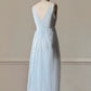 Baby Blue Sheer Daisy Lace Maxi Nightgown — Floral Embroidered Bodice