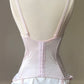 Regal Babydoll Special Corset featuring Soft Laced Bustier with Sheer Polkas Bodice