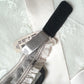 Victoria’s Secret Milkmaid Black & Cream Matching Set featuring Embossed Floral Embroidery Slips