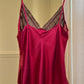 Victoria’s Secret Silk Camisole with Sheer Black Lace Cups
