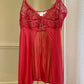 Victoria’s Secret Silky Sheer Slip Dress with Intricate Paisley Lacing at Bustier