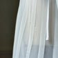 Vera Wang for Fidelta White Peignoir Set — Mesh Chemise & Satin Robe