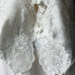 Victoria's Secret White Jacquard Bralette Top — Lace Front Panel