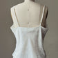 Victoria's Secret White Jacquard Bralette Top — Lace Front Panel