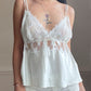 Secret Treasures Ivory Babydoll Camisole — Floral Lace Trim