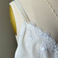 Secret Treasures Ivory Babydoll Camisole — Floral Lace Trim