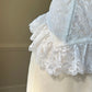Ethereal Fairy Sheer Strapless Corset featuring Laced Bodice with Ruffled Trimmings