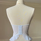 Ethereal Fairy Sheer Strapless Corset featuring Laced Bodice with Ruffled Trimmings